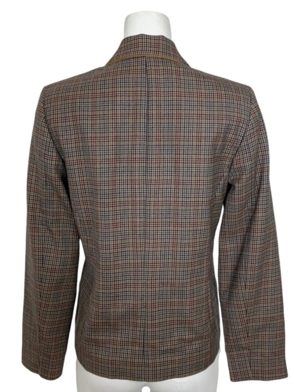 Pendleton Wool Plaid Blazer Jacket 6 Feather Pin Heritage - Picture 4 of 15